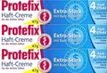 Produktbild: Protefix Haftcreme dritte Zähne Extra Stark Nass Haftkraft 4 fach Effekt 3 x 47g