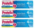 Produktbild: ✅Protefix Haftcreme dritte Zähne Extra Stark Nass Haftkraft 4fach Effekt 3x 47g✅