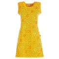 Produktbild: Vishes Tunikakleid Vishes - Damen Longshirt-Kleid armlos Mini-Kleid Tunika-Kleid T-Shirtk Boho, Goa, Hippie Style gelb 40