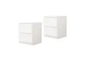 Produktbild: HTI-Living Nachtkommode Nachtschrank Kenji Hochglanz 2er-Set (Set, 2 St., 2 Nachtschränke), Nachtkommode 2 Schubladen