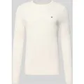Produktbild: Tommy Hilfiger Regular Fit Strickpullover aus reiner Baumwolle in Ecru, Größe XL