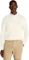 Produktbild: Tommy Hilfiger Herren Pullover Essential Structure Crew Neck Regular Fit, Elfenbein (Ivory Petal), XL