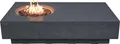 Produktbild: Metropolis Feuerstelle | Rechteckig | Großformat | Couchtisch & Feuerstelle | Travertin-Optik | 142.2 x 81.3 x 35.6 cm