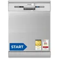 Produktbild: Exquisit START Geschirrspüler 60 cm, 13 Maßgedecke, Unterbaufähig, 11 Liter, Startzeitvorwahl, Restlaufanzeige, 7 Spülprogramme, GSP9313-030E inox