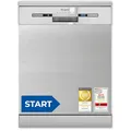 Produktbild: Exquisit START Geschirrspüler 60 cm, 13 Maßgedecke, Unterbaufähig, 11 Liter, Startzeitvorwahl, Restlaufanzeige, 7 Spülprogramme, GSP9313-030E inox