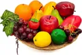 Produktbild: Künstliche Früchte Set 17 Stück für Fotografie und Dekoration, realistisch, bunt