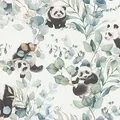 Produktbild: Rasch Tapete 301144 - Helle Vliestapete mit Eukalyptus und Pandas in Aquarell-Optik; Kinderzimmer-Tapete - 10,05m x 0,53m (LxB)