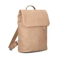 Produktbild: zwei MADEMOISELLE.M Rucksack MR13 nubuk-sand aus echtem Leder Rucksack Damen