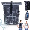 Produktbild: Rucksack Kurierrucksack Herren Plane Camouflage Time Bag 12824 Camo Schwarz +f