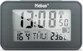 Produktbild: Mebus digitaler Funkwecker mit Mondkalender, Beleuchtung, Innenthermometer, 2 Weckzeiten, Schlummer-Funktion