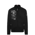 Produktbild: CAMP DAVID Sweatjacke mit Logo Prints, Stickereien und Patches black schwarz XXL (58/60)