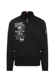Produktbild: Camp David Herren Sweatjacke mit Logo Prints, Stickereien und Patches Black, Xxl