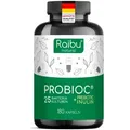 Produktbild: Probiotika Kulturen Komplex, 25 Bakterienstämme + Inulin - 300 Mrd. KBE/g RAIBU