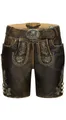 Produktbild: Nübler Trachtenlederhose Lederhose Hotpants Zelda in Braun von Nübler