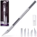 Produktbild: Skalpell + 5 Spezialklingen Bastelmesser Set Hobbymesser Skalpellmesser DIY