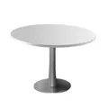 Produktbild: Quadrifoglio Konferenztisch lichtgrau rund, Säulenfuß silber, 120,0 x 120,0 x 74,0 cm