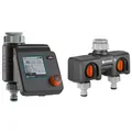 Produktbild: Gardena 01893-34 Bewässerungssteuerung Select u. 2-Wege-Verteiler grau/orange