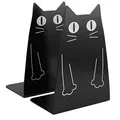 Produktbild: Katze Metall Buchstütze, niedliche Katze Mode Stil Buchstütze, große schwere Buchstützen Desktop Buchhalter Veranstalter Buchenden für Regale für Schule Bibliothek Regal
