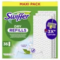 Produktbild: 1 bis 18x Swiffer Trocken-Bodenwischtücher - Nachfüllpackung - SPARE BIS ZU 53%