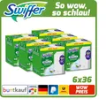 Produktbild: 6x 36-er Swiffer Bodenwischer Trockene Bodentücher Nachfüller Clean & Fresh