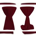 Produktbild: TexDeko Stehtischhusse Premium Bordeaux Ø 80cm mit Schleifenband