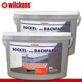 Produktbild: Wilckens 2x 5 l Sockel- und Dachfarbe | Steingrau | Sockelfarbe Dachziegel außen
