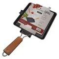 Produktbild: Baumalu - Grillpfanne quadratisch 24 cm schwarz - Ideal für gesundes Grillen - H