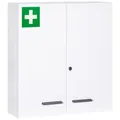 Produktbild: kleankin Medizinschrank, mit Schloss, LxBxH: 55 x 18 x 60 cm - weiss