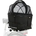 Produktbild: TRIXIE Tierfahrradkorb Fahrradkorb für Gepäckträger - schwarz - 29 × 42 × 48 cm schwarz
