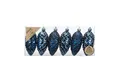 Produktbild: MAGIC by Inge Christbaumschmuck, Christbaumschmuck Zapfen 9cm Kunststoff 6er Set - Night Blue
