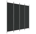Produktbild: furnicato Raumteiler 4-tlg. Paravent Schwarz 200x200 cm Stoff, 1-tlg.