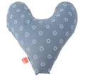 Produktbild: POWER INN Brustkissen Hope ca. 32x34cm | Herzkissen als Schmerzlinderung nach Mastektomie | weiches Unterarm- oder Achselkissen | 100% Baumwolle (Weiß/Blau)