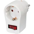 Produktbild: Brennenstuhl Steckdosenadapter 1508070, weiß, mit Schalter, 1-fach Schuko bis 3500 Watt