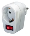Produktbild: Brennenstuhl Adapterstecker Schutzkontakt m. Schalter Steckdose Adaptersteckdose