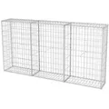 Produktbild: vidaXL Gartenzaun,, Silber, Metall, 30x100 cm, Sonnen- & Sichtschutz, Sichtschutz Garten