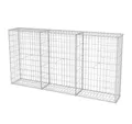 Produktbild: vidaXL Gartenzaun Gabionenkorb Stahl 200×30×100 cm, (1-St)