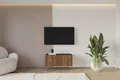 Produktbild: ALTDECOR TV-Schrank VIRA-W mit Gefrästen Fronten 100x40x41 Lowboard hängend, TV Möbel, TV Cabinet, Fernsehtisch, Fernsehschrank, TV Kommode, TV Tisch, TV Sideboard, TV Board - Schwarz / Katania