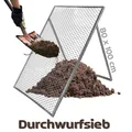 Produktbild: Durchwurfsieb Durchwurfgitter Gitter Sieb Kompost Gartensieb 80 x 100 cm V2Aox