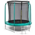 Produktbild: Jumpstarter Trampolin 2,5 m Ø Netz 120 kg max. 195 cm Ø Sprungfläche Türkis