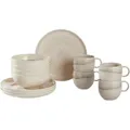 Produktbild: like.Villeroy & Boch Frühstücksservice Perlemor sand, Sand, Keramik, 12-teilig, Struktur, 19.4x32.0x34.5 cm, robust, Essen & Trinken, Geschirr, Geschirr-Sets, Kaffeeservice