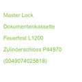 Produktbild: Master Lock Dokumentenkassette Feuerfest L1200 Zylinderschloss P44970 (004907402
