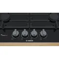 Produktbild: Bosch Gaskochfeld 60 cm Glaskeramik Schwarz PRP6A6B70D - Schwarz