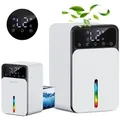 Produktbild: Leiser Luftentfeuchter Climative DH-035 Luxe UV 1200 ml UV + LED Leise Leistungsstark Weiß Luftentfeuchter für Zuhause mit Hygrometer Thermometer... - Weiß