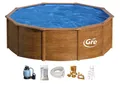 Produktbild: Gre Rundpool PACIFIC in Holzoptik inkl. Zubehör (Set, 4-tlg), Höhe: 120 cm, in versch. Größen erhältlich