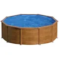 Produktbild: Gre Pool Pacific Rund mit Holzoptik Ø 460 cm x 120 cm Holzfarben