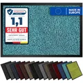 Produktbild: Gentle North Hochwertige Fußmatte türkis 40x60cm groß für Innen & Außen - Schmutzfangmatte rutschfest, waschbar & wetterfest - Fussmatte für Eingangsbereich & Aussenbereich - Läufer Flur dünn
