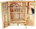 Produktbild: PLANÈTE Bois - Holzwerkzeugkasten mit echten Werkzeugen - FSC - 098927-25 Teile - Beige - Holz - Kinderspiel - Montessori - Motorik - Basteln - 26 cm x 40 cm - Ab 8 Jahren