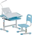Produktbild: VEVOR Schreibtischset Kinderschreibtischstuhl Höhenverstellbar (53-71 cm) Tragkraft (100 kg) 0-40° Neigung Tischplatte Geeignet für Schlafzimmer Blau