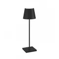 Produktbild: Zafferano Poldina Pro Black LED-Tischleuchte, wiederaufladbar und dimmbar mit einer Akkulaufzeit von bis zu 12 Stunden. Außen IP65.