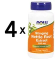 Produktbild: 4 x NOW Foods Stinging Nettle Root Extract, 250mg - 90 vcaps (305,28 EUR/kg)
